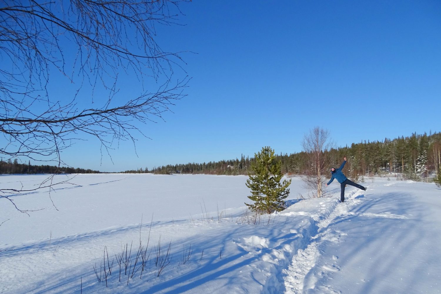 Keselmäjärvi meer in Fins Lapland