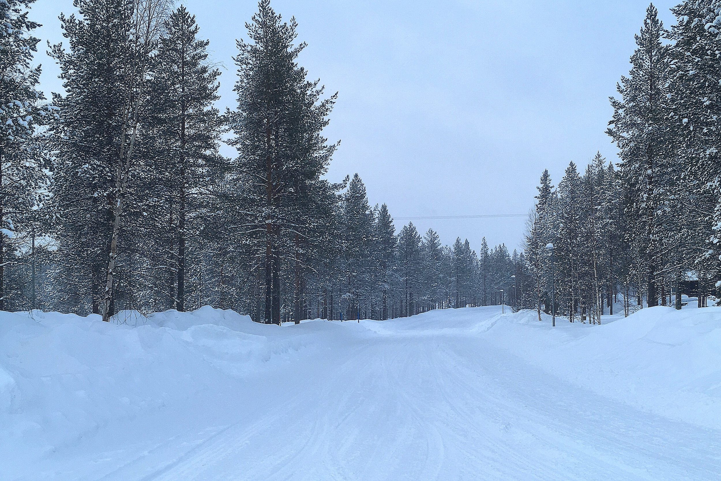 Autowegen in Lapland
