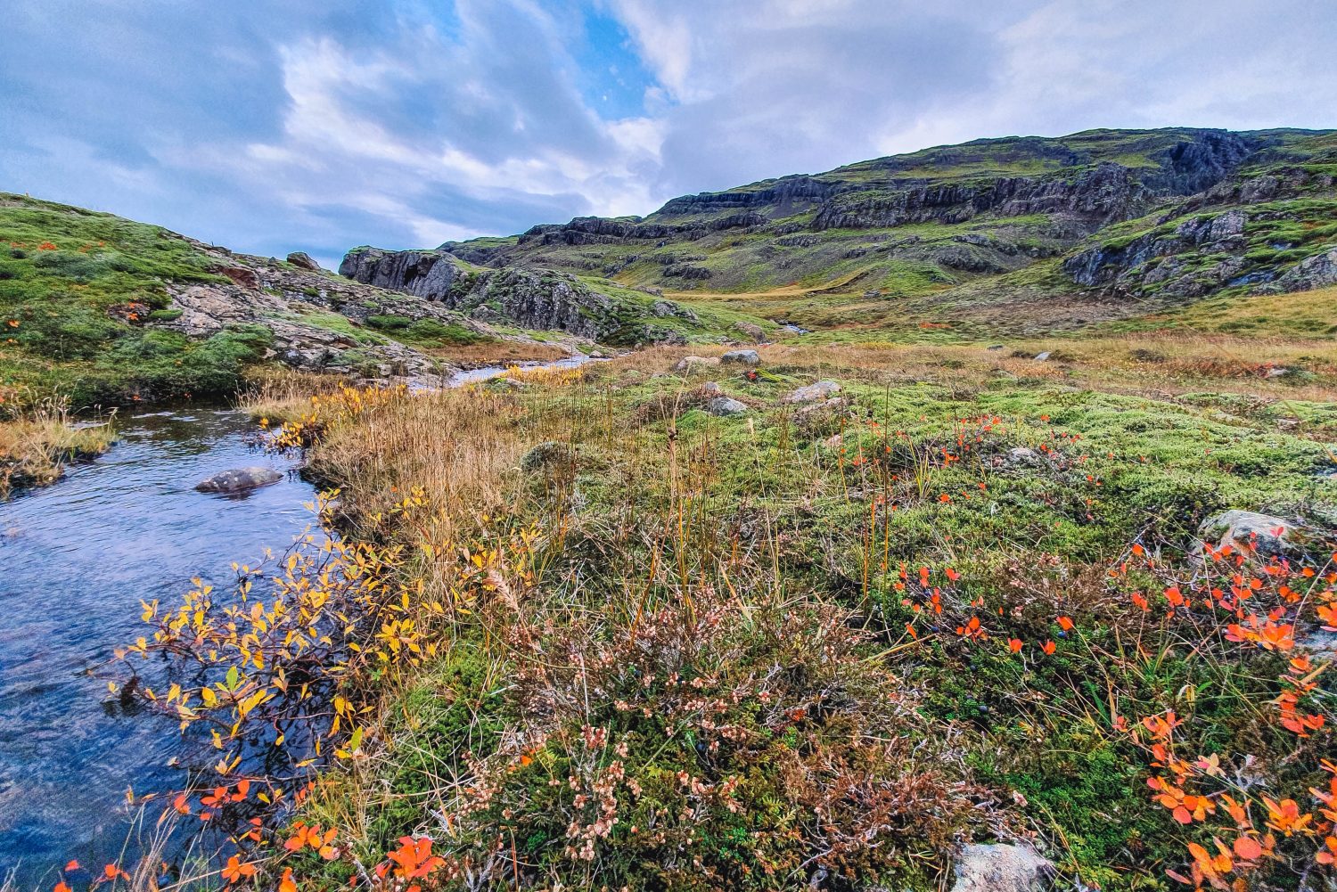 IJsland tijdens het herfstseizoen
