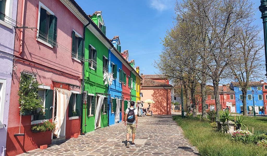 Kleurrijke huizen in Burano