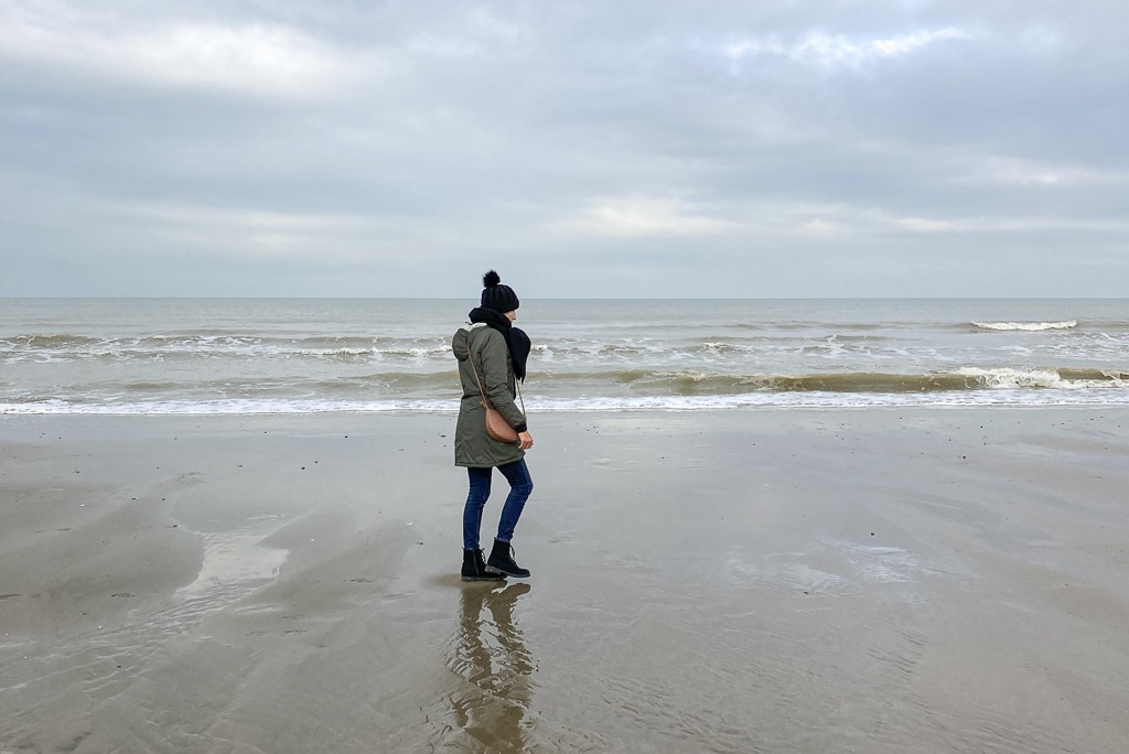 Strandwandeling in Oostende
