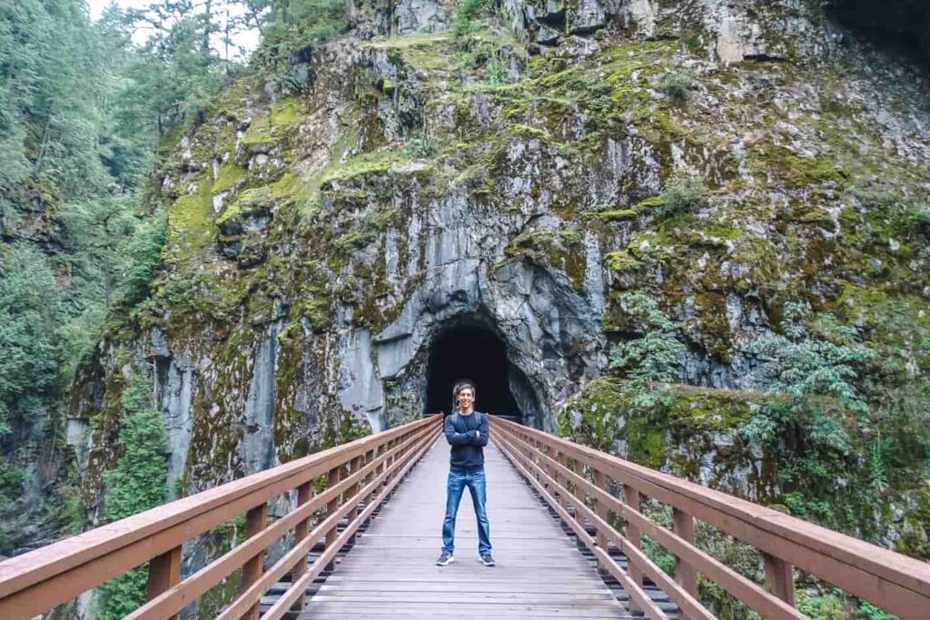 Othello Tunnels in Coquihalla Canyon Provincial Park in West-Canada