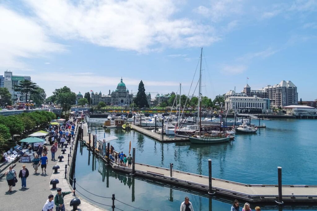 Stadje Victoria op Vancouver Island in West-Canada