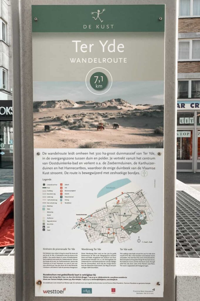 Bewegwijzering Ter Yde wandelroute