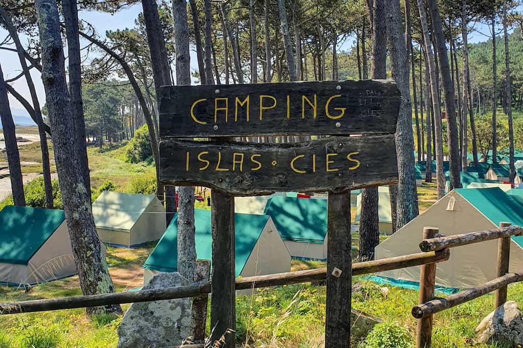 Overnachten op de Cíes eilanden in Galicië