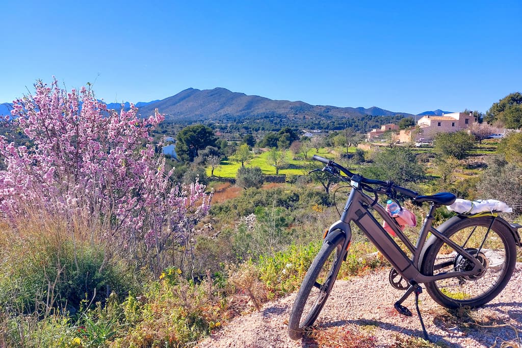 wat te doen in de groene Jalón vallei , Costa Blanca Spanje: Fietsen langs bloesems in Vall De Pop