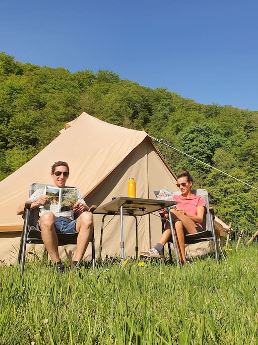 Glamping in de Belgische Ardennen