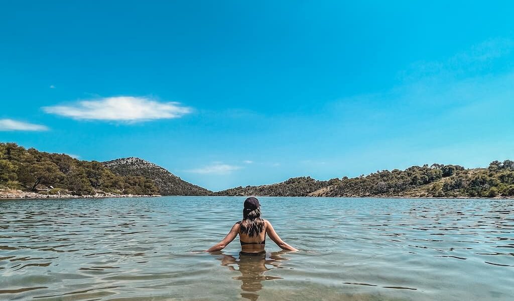 Zoutmeer Mir op eiland Dugi Otok