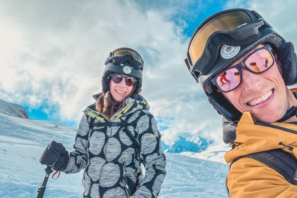 Skiën in Vaujany in skigebied Alpe d'Huez