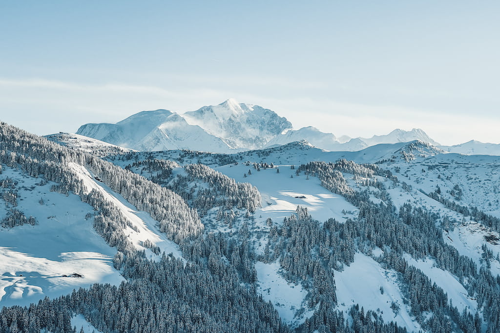 Mont Blanc massief in de Franse Alpen