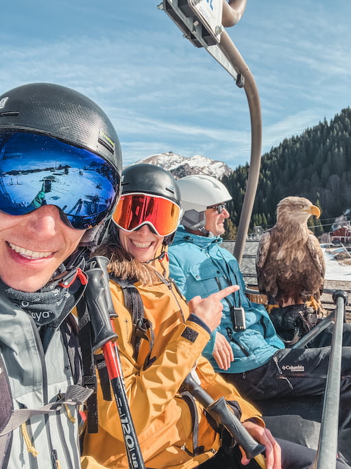 Skiën met een zeearend in Morzine