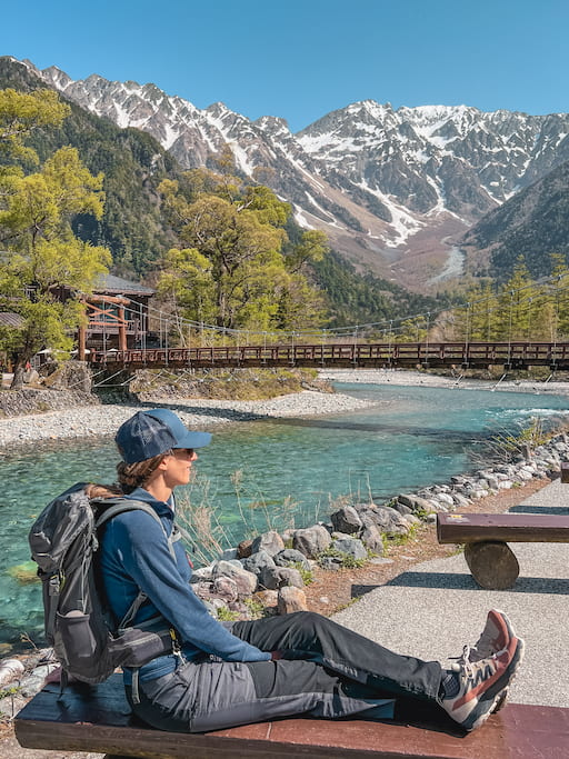 Wandelroutes in Kamikochi in de Japanse Alpen in Japan
