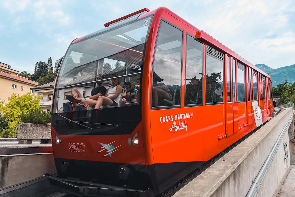 Funicular kabelbaan Sierre-Montana