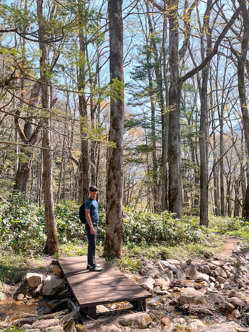Wandelroutes in Kamikochi in de Japanse Alpen in Japan