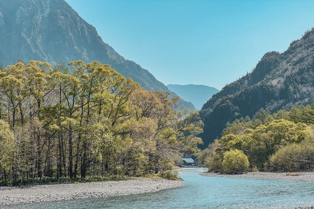 Wandelroutes in Kamikochi in de Japanse Alpen in Japan - Matsumoto