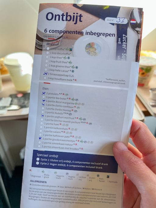 A la carte ontbijt