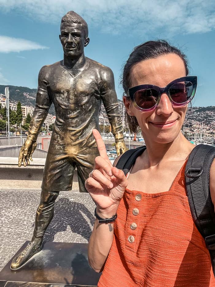 Wat te doen in Funchal, Madeira: Christiano Ronaldo beeld