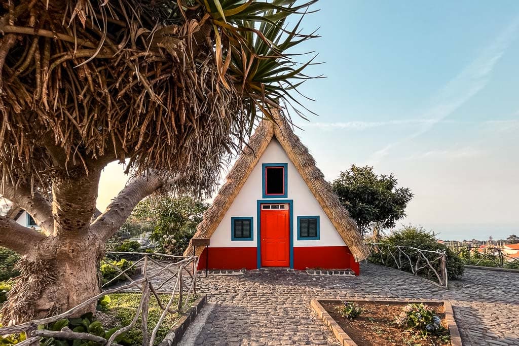 Traditionele huisjes in Santana