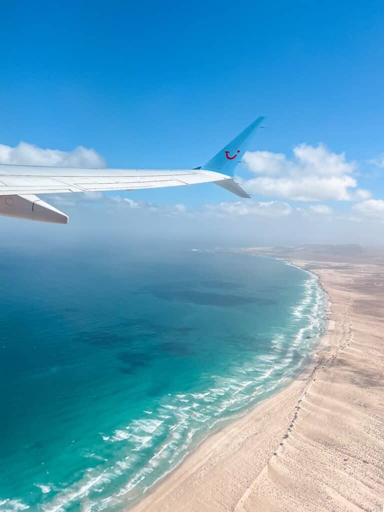 Strand op Boa Vista in Kaapverdië