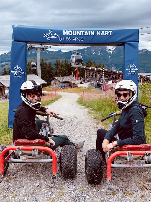 Afdalen met een Mountain Kart