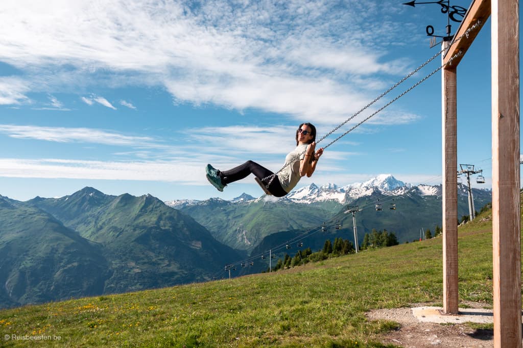 Schommelen in Les Arcs