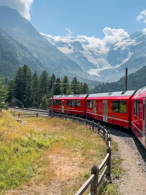 Bernina express treinroute