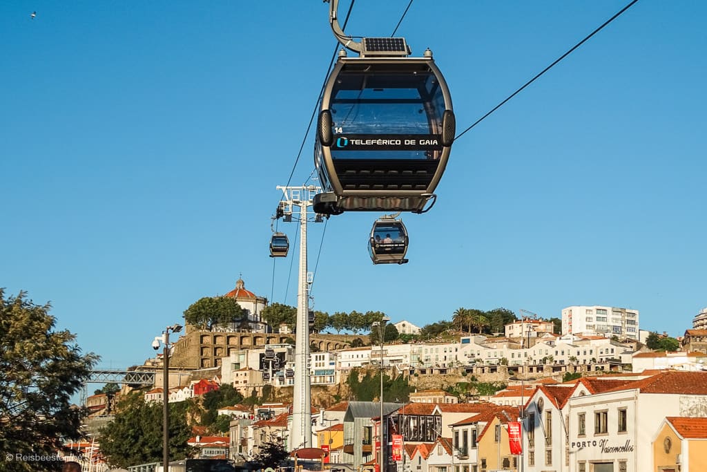 Citytrip Porto: bezienswaardigheden+ wat te doen: Teleférico de Gaia kabelbaan
