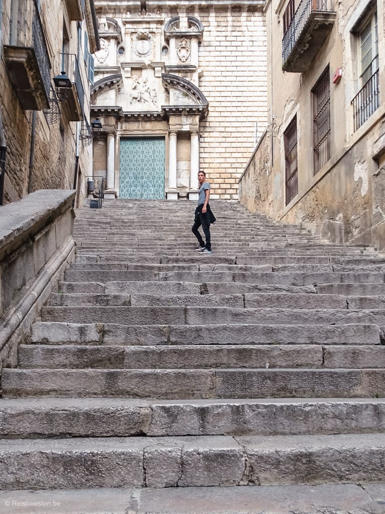 Wat te doen in de stad Gerona (Girona) in Spanje: Pujada de Sant Domenec