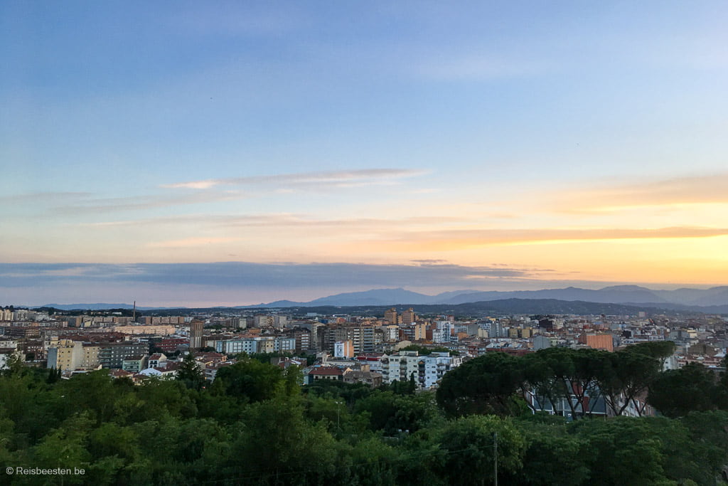 zonsondergang van aan Hotel Palau de Bellavista Spanje