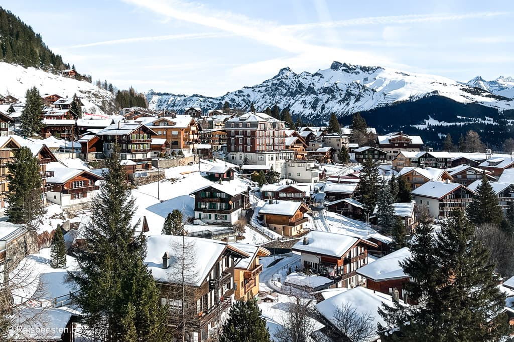 Winter in Interlaken, Zwitserland; leuke dingen om te doen: bezoek het dorp Mürren