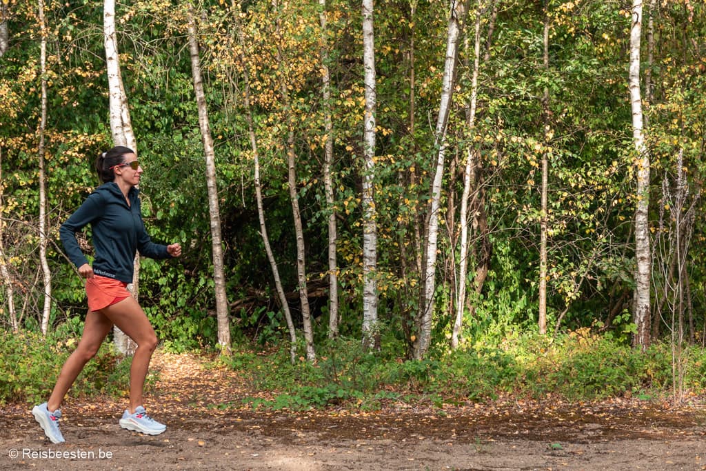 trailrunnen in het bos