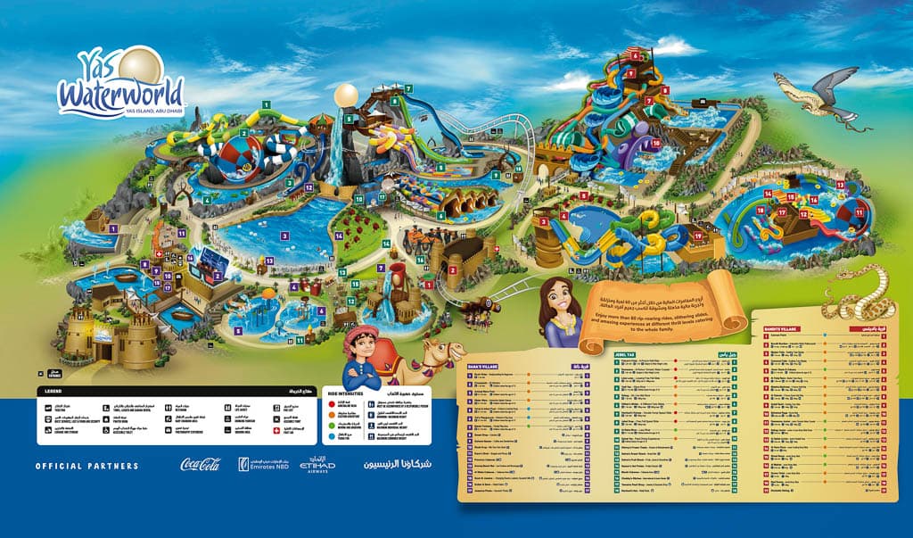 Yas Waterworld Abu Dhabi bezoeken: ervaring & tips: kaart