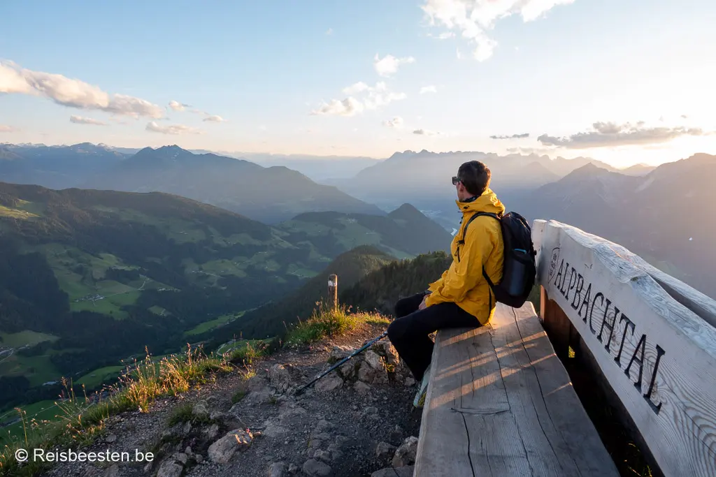 Wandelen in het Alpbachtal in Oostenrijk: mooie routes & favoriete plekken: zonsondergang Gratlspitze