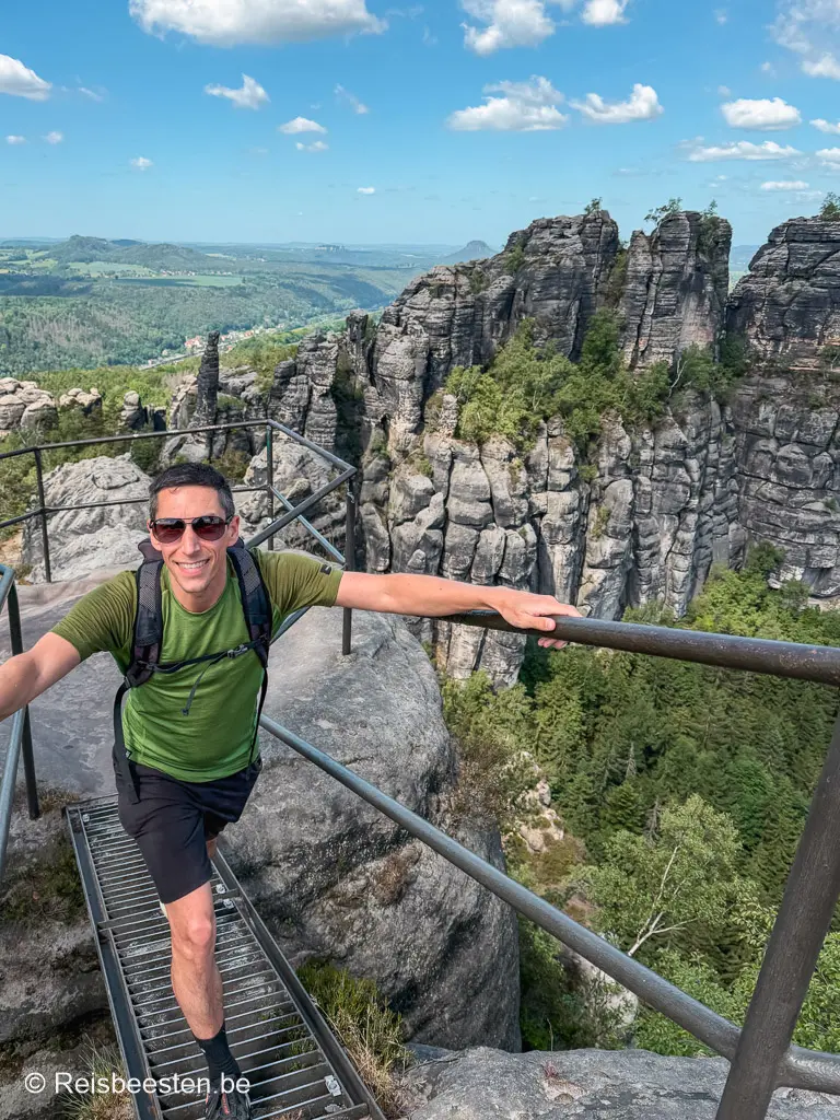 onvergetelijke wandelingen in Saksisch Zwitserland in Duitsland: Klauteren op de Schrammsteine